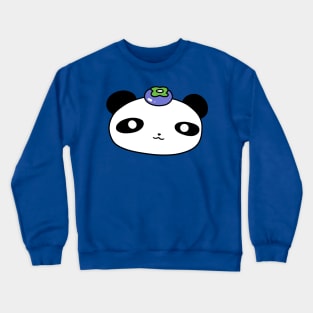 Blueberry Panda Face Crewneck Sweatshirt